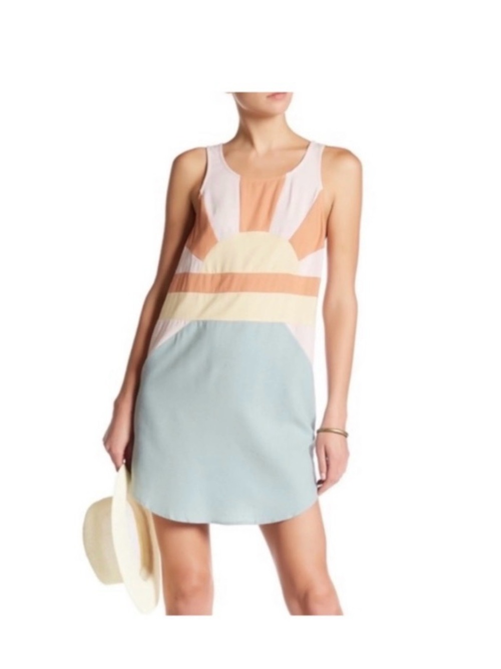 Free people - Women’s Pastel Sunrise Tank Swim Cover-Up - M
